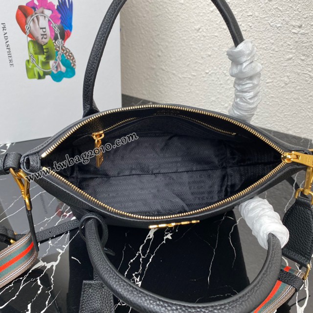 Prada專櫃新款雙肩帶手提包 1BA111 普拉達鹿皮紋牛皮女款肩背包 csp1694